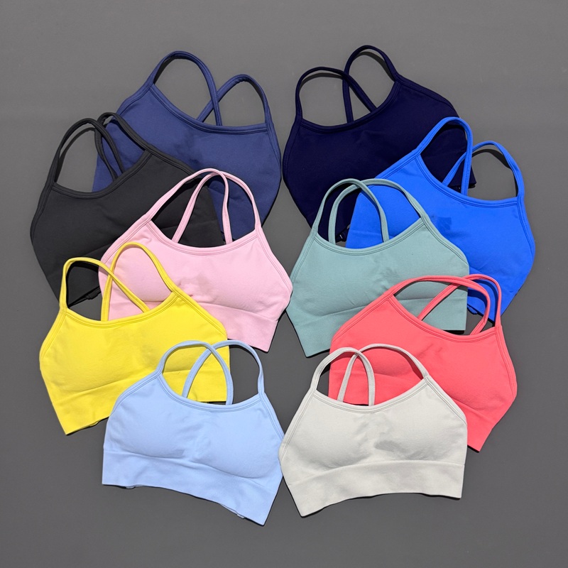 Crop Top Crochet - Histello-Sujetador deportivo con espalda descubierta para