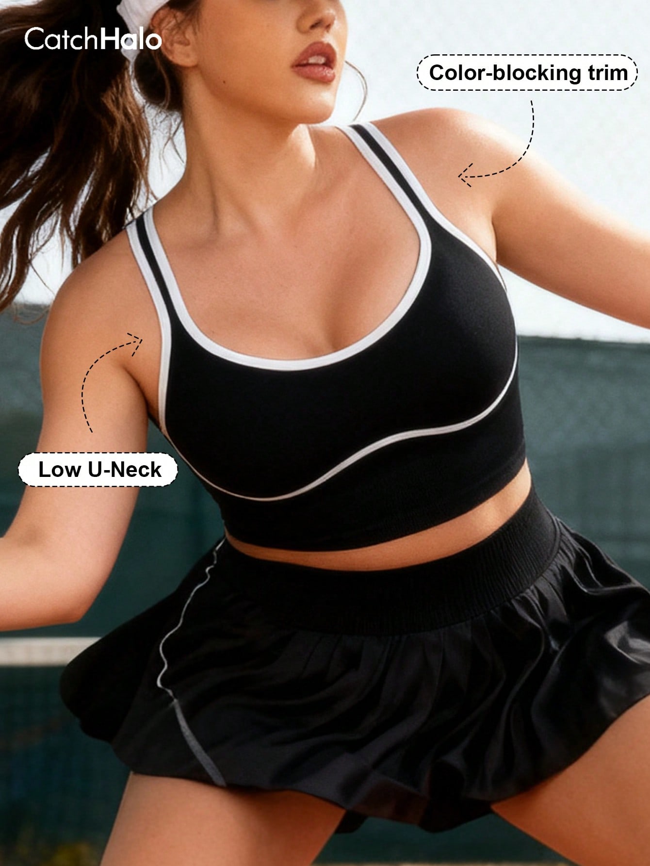 Crop Top Crochet - Bralette sin costuras de tallas grandes